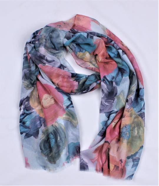 Alice & Lily printed scarf pale blue Style : SC/4871PBLU